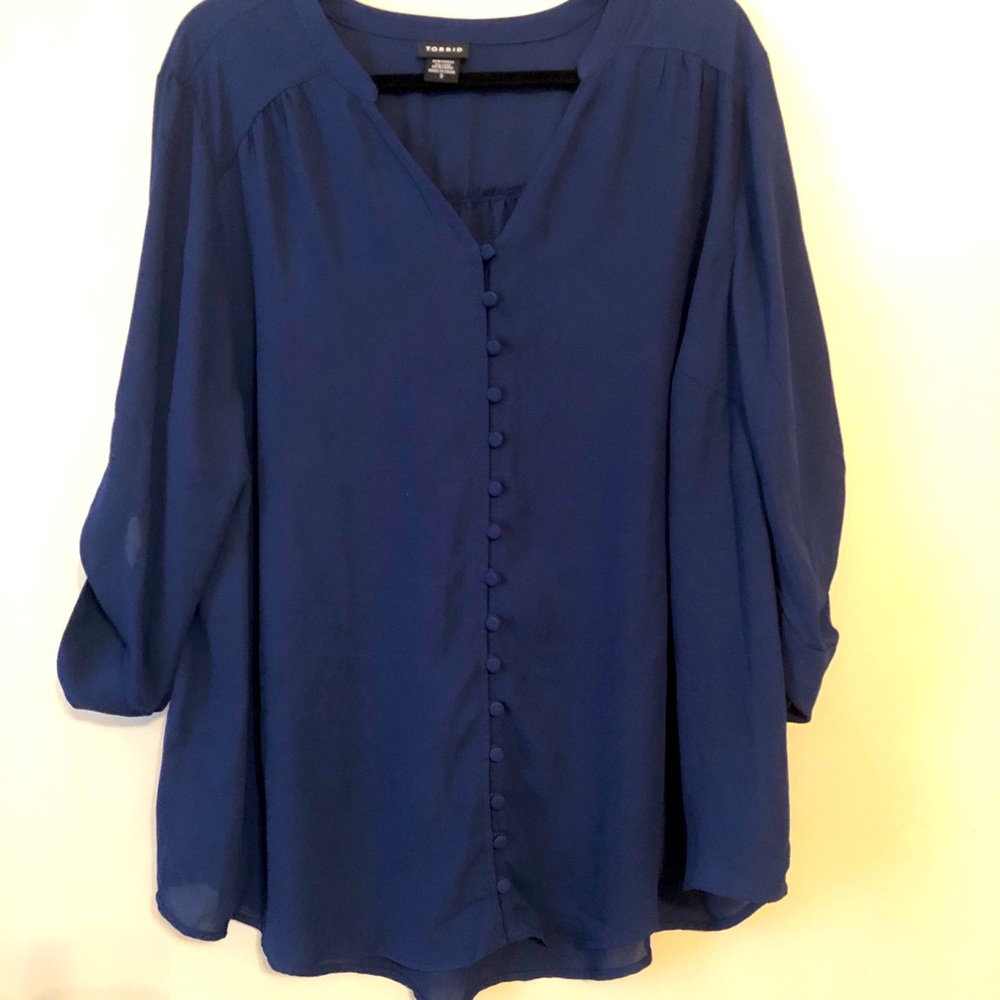 Torrid Blue Blouse